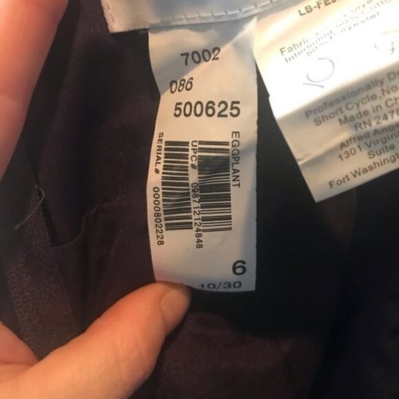 Alfred Angelo Strapless Bridesmaid Dress Purple 6 - Picture 4 of 6